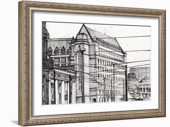 Manchester Town Hall, 2007-Vincent Alexander Booth-Framed Giclee Print