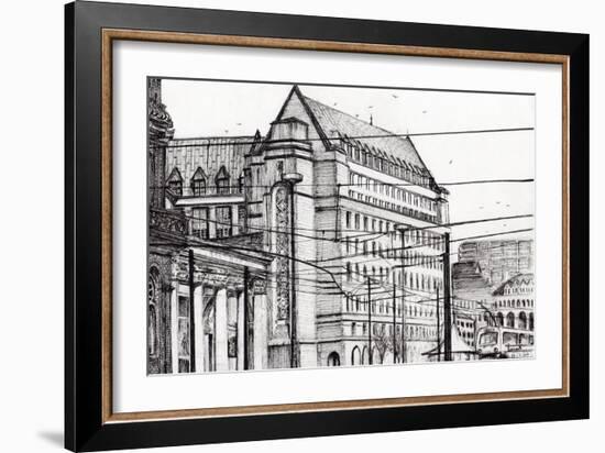 Manchester Town Hall, 2007-Vincent Alexander Booth-Framed Giclee Print