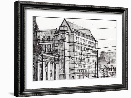 Manchester Town Hall, 2007-Vincent Alexander Booth-Framed Giclee Print