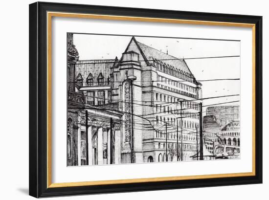 Manchester Town Hall, 2007-Vincent Alexander Booth-Framed Giclee Print