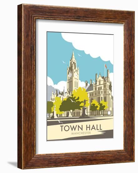 Manchester Town Hall - Dave Thompson Contemporary Travel Print-Dave Thompson-Framed Art Print