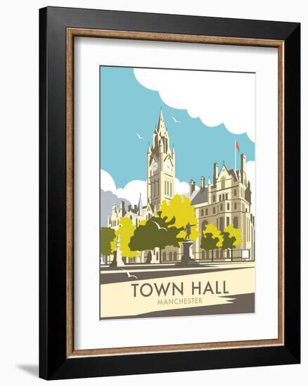 Manchester Town Hall - Dave Thompson Contemporary Travel Print-Dave Thompson-Framed Art Print