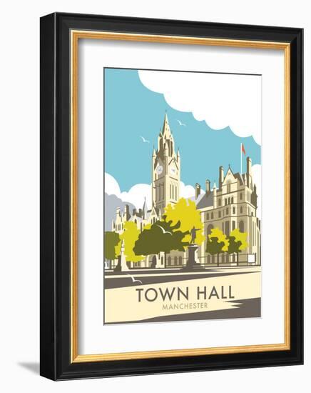 Manchester Town Hall - Dave Thompson Contemporary Travel Print-Dave Thompson-Framed Art Print