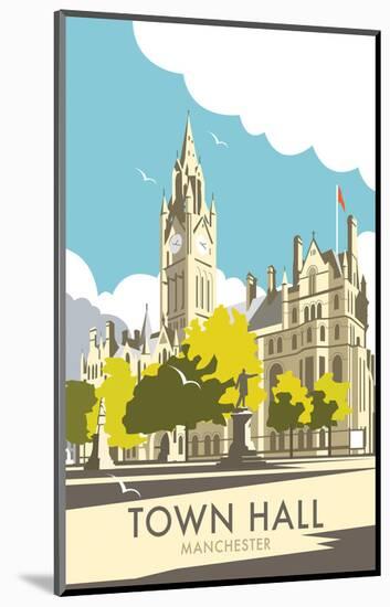 Manchester Town Hall - Dave Thompson Contemporary Travel Print-Dave Thompson-Mounted Giclee Print