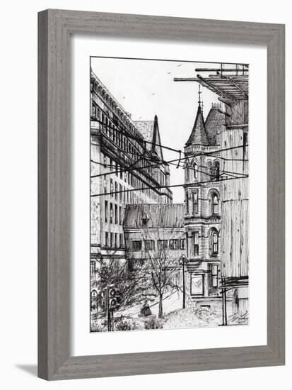 Manchester Town Hall from City Art Gallery, 2007-Vincent Alexander Booth-Framed Giclee Print