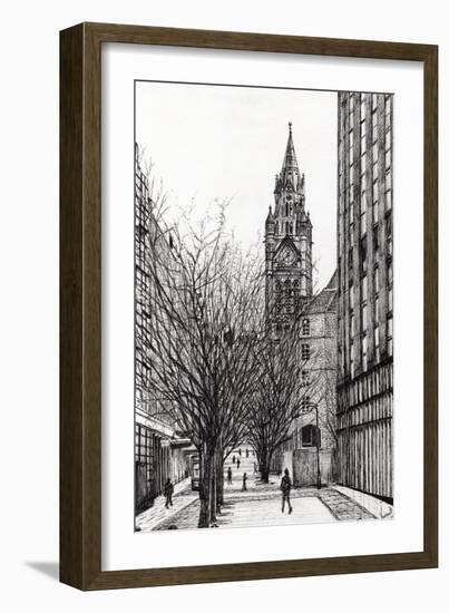 Manchester Town Hall from Deansgate, 2007-Vincent Alexander Booth-Framed Giclee Print