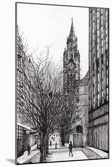 Manchester Town Hall from Deansgate, 2007-Vincent Alexander Booth-Mounted Giclee Print