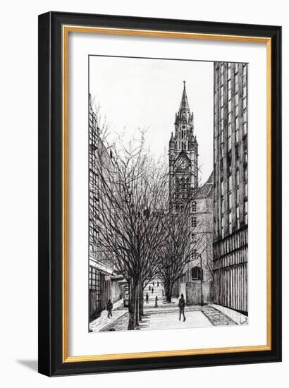 Manchester Town Hall from Deansgate, 2007-Vincent Alexander Booth-Framed Giclee Print