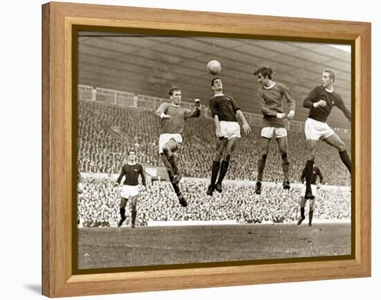 Manchester United vs. Arsenal, Football Match at Old Trafford, October 1967-null-Framed Premier Image Canvas