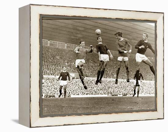 Manchester United vs. Arsenal, Football Match at Old Trafford, October 1967-null-Framed Premier Image Canvas