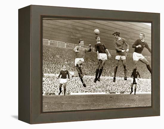 Manchester United vs. Arsenal, Football Match at Old Trafford, October 1967-null-Framed Premier Image Canvas