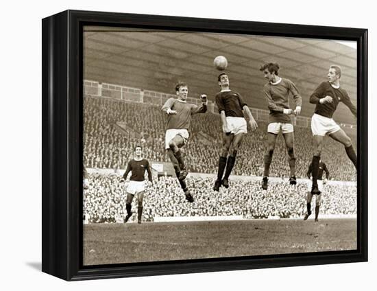 Manchester United vs. Arsenal, Football Match at Old Trafford, October 1967-null-Framed Premier Image Canvas