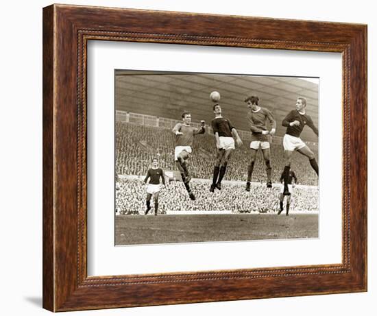 Manchester United vs. Arsenal, Football Match at Old Trafford, October 1967--Framed Photographic Print