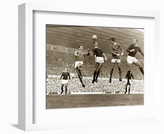 Manchester United vs. Arsenal, Football Match at Old Trafford, October 1967--Framed Photographic Print