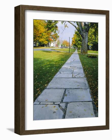 Manchester, Vermont, Known for It's Marble Sidewalks, One of Americas Oldest Resorts-Fraser Hall-Framed Photographic Print