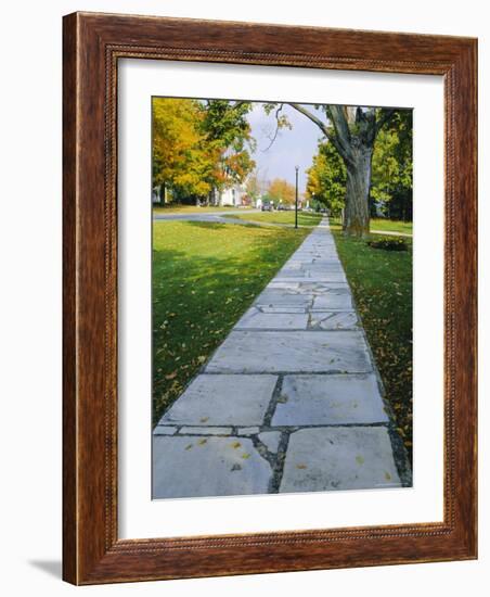 Manchester, Vermont, Known for It's Marble Sidewalks, One of Americas Oldest Resorts-Fraser Hall-Framed Photographic Print