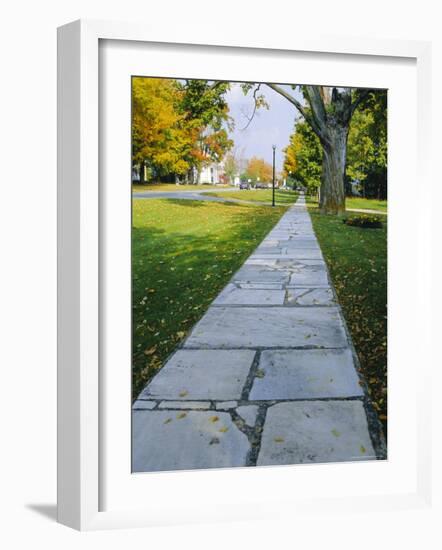 Manchester, Vermont, Known for It's Marble Sidewalks, One of Americas Oldest Resorts-Fraser Hall-Framed Photographic Print