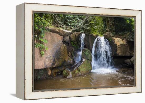 Manchewe Falls Near Livingstonia, Malawi, Africa-Michael Runkel-Framed Premier Image Canvas