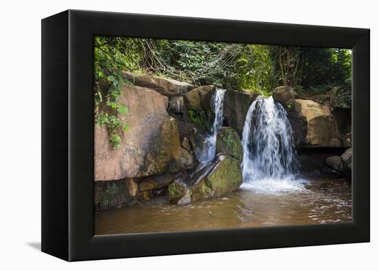 Manchewe Falls Near Livingstonia, Malawi, Africa-Michael Runkel-Framed Premier Image Canvas