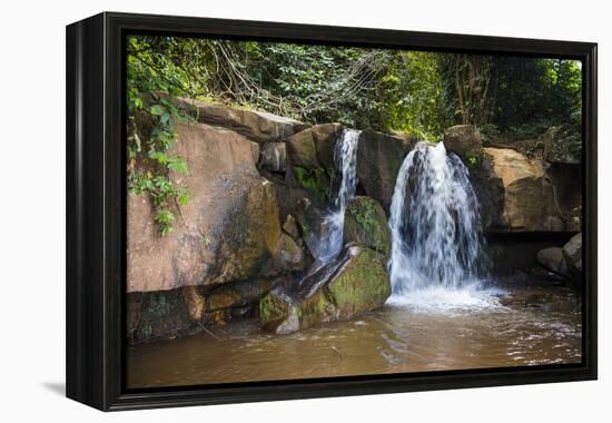 Manchewe Falls Near Livingstonia, Malawi, Africa-Michael Runkel-Framed Premier Image Canvas