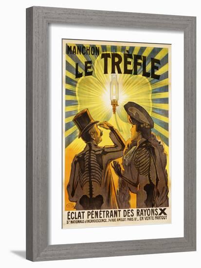 Manchon Le Trefle Poster-Charles Delaye-Framed Giclee Print