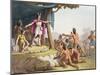 Manco Capac and Queen Mama Ocllo Gather the Savages, C.1820-null-Mounted Giclee Print