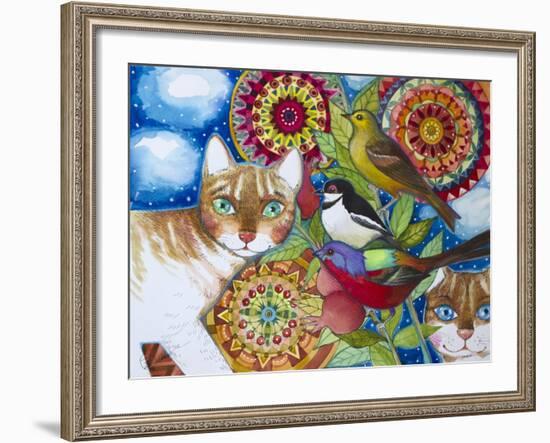 Mandala Cats-Oxana Zaika-Framed Giclee Print