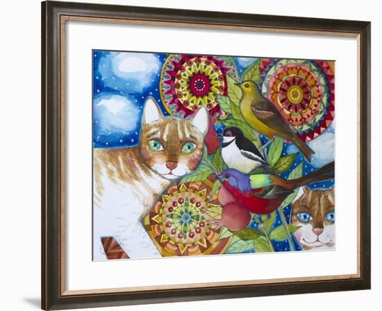 Mandala Cats-Oxana Zaika-Framed Giclee Print