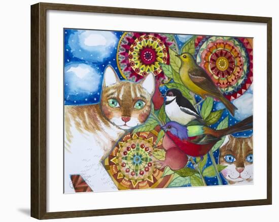 Mandala Cats-Oxana Zaika-Framed Giclee Print