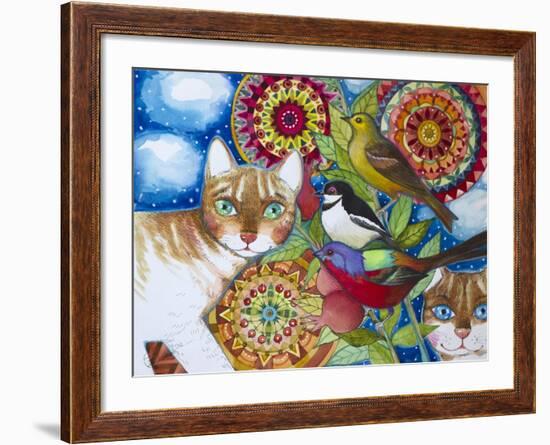 Mandala Cats-Oxana Zaika-Framed Giclee Print