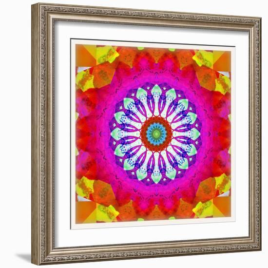 Mandala, Colourful, 'Centre of Your of Soul'-Alaya Gadeh-Framed Photographic Print