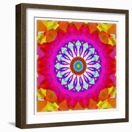 Mandala, Colourful, 'Centre of Your of Soul'-Alaya Gadeh-Framed Photographic Print