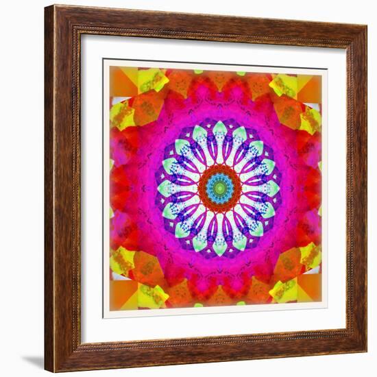 Mandala, Colourful, 'Centre of Your of Soul'-Alaya Gadeh-Framed Photographic Print