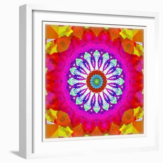 Mandala, Colourful, 'Centre of Your of Soul'-Alaya Gadeh-Framed Photographic Print