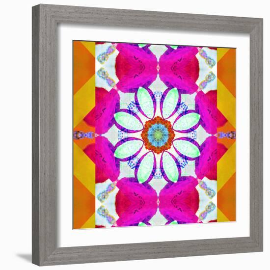 Mandala, Colourful, 'Color Geometry Iii'-Alaya Gadeh-Framed Photographic Print