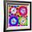 Mandala, Colourful, 'Color Geometry Squares Ii'-Alaya Gadeh-Framed Photographic Print