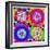 Mandala, Colourful, 'Color Geometry Squares Ii'-Alaya Gadeh-Framed Photographic Print