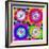 Mandala, Colourful, 'Color Geometry Squares Ii'-Alaya Gadeh-Framed Photographic Print