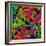 Mandala, Colourful, 'Color Geometry Squares V'-Alaya Gadeh-Framed Photographic Print