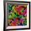 Mandala, Colourful, 'Color Geometry Squares V'-Alaya Gadeh-Framed Photographic Print