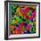Mandala, Colourful, 'Color Geometry Squares V'-Alaya Gadeh-Framed Photographic Print