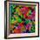 Mandala, Colourful, 'Color Geometry Squares V'-Alaya Gadeh-Framed Photographic Print