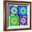 Mandala, Colourful, 'Color Geometry Squares'-Alaya Gadeh-Framed Photographic Print