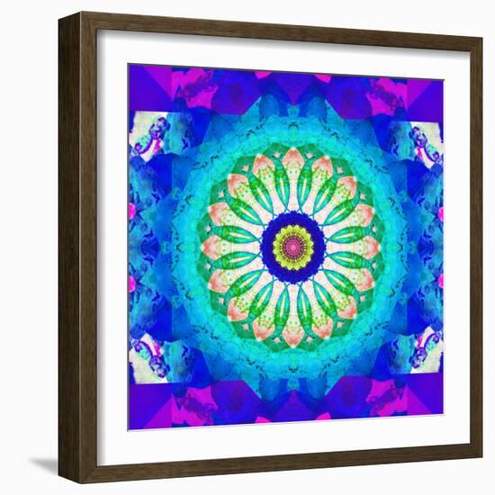 Mandala, Colourful, 'Color Geometry Vi'-Alaya Gadeh-Framed Photographic Print