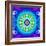 Mandala, Colourful, 'Color Geometry Vi'-Alaya Gadeh-Framed Photographic Print