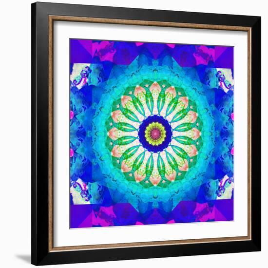 Mandala, Colourful, 'Color Geometry Vi'-Alaya Gadeh-Framed Photographic Print