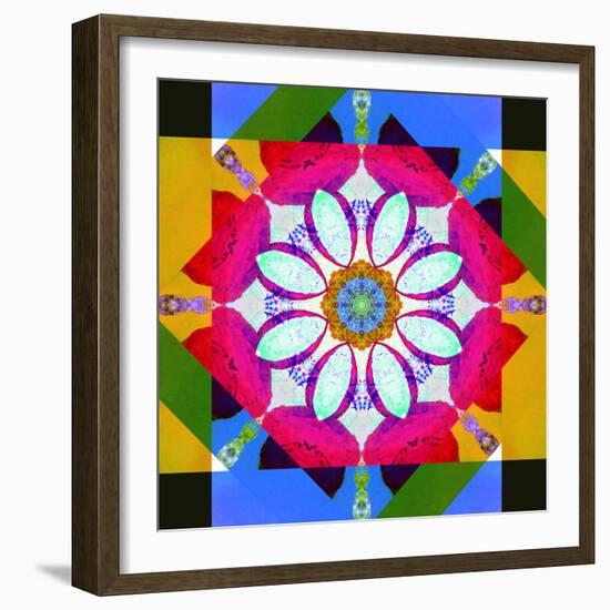 Mandala, Colourful, 'Color Geometry'-Alaya Gadeh-Framed Photographic Print