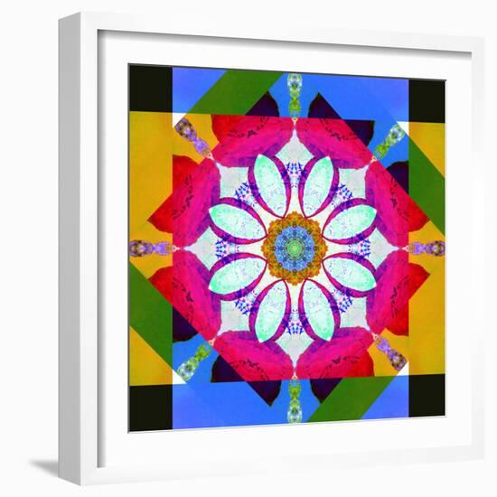 Mandala, Colourful, 'Color Geometry'-Alaya Gadeh-Framed Photographic Print