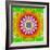 Mandala, Colourful, 'Happy Happy Happy of Mandala'-Alaya Gadeh-Framed Photographic Print