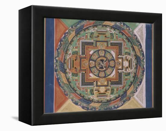Mandala de Mahâvajrabhairava-null-Framed Premier Image Canvas